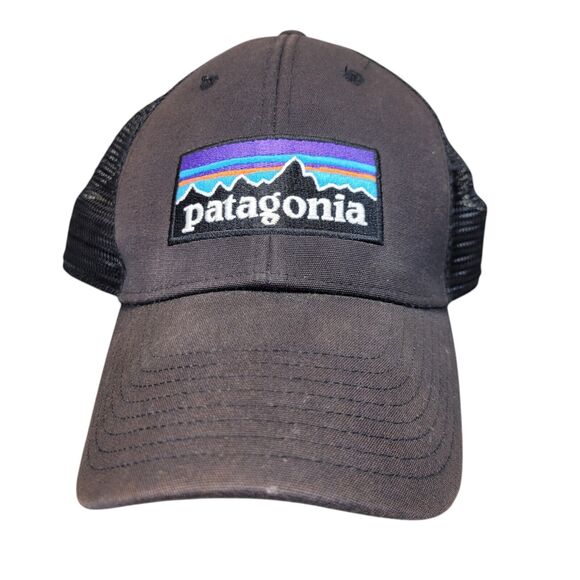 Patagonia Black Ball Cap Hat Snapback Baseball - Picture 1 of 5